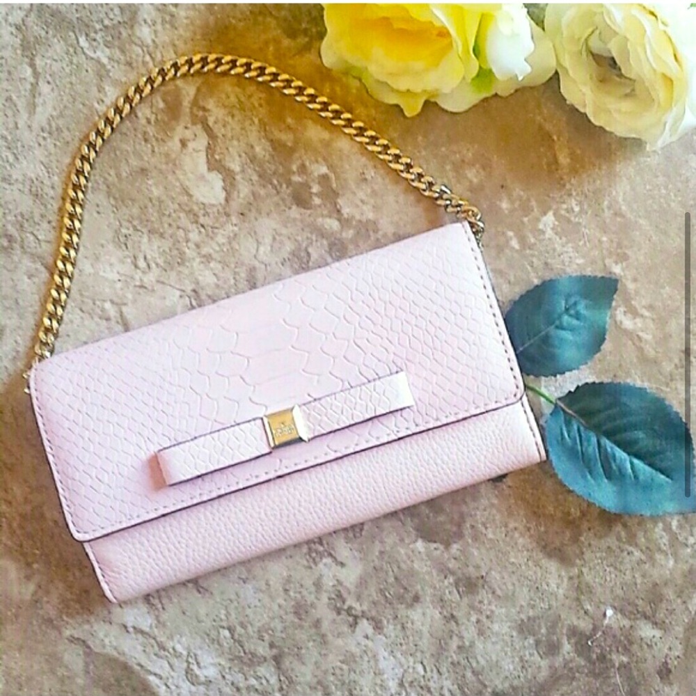 Kate Spade ♠️ “Milou Rivas St” Clutch Dusty Pink